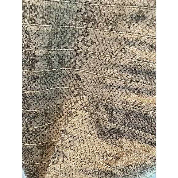 Express Brown Metallic Snakeskin Print Cocktail Dress size Large - Picture 9 of 12